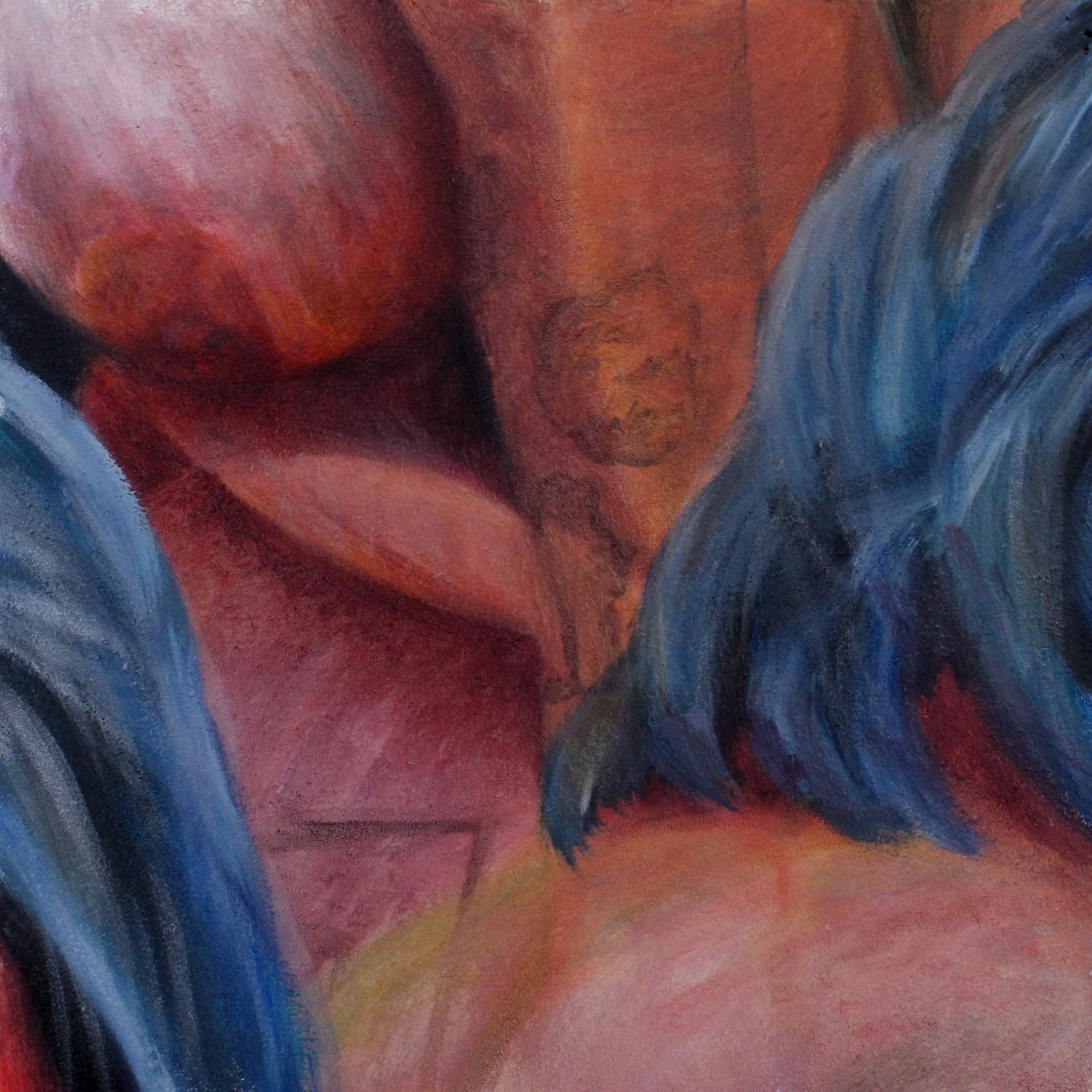 Tile #6 from 'Just a Glimpse' - oil on wood - 8"x8" - sold individually through Auric Gallery in Colorado Springs