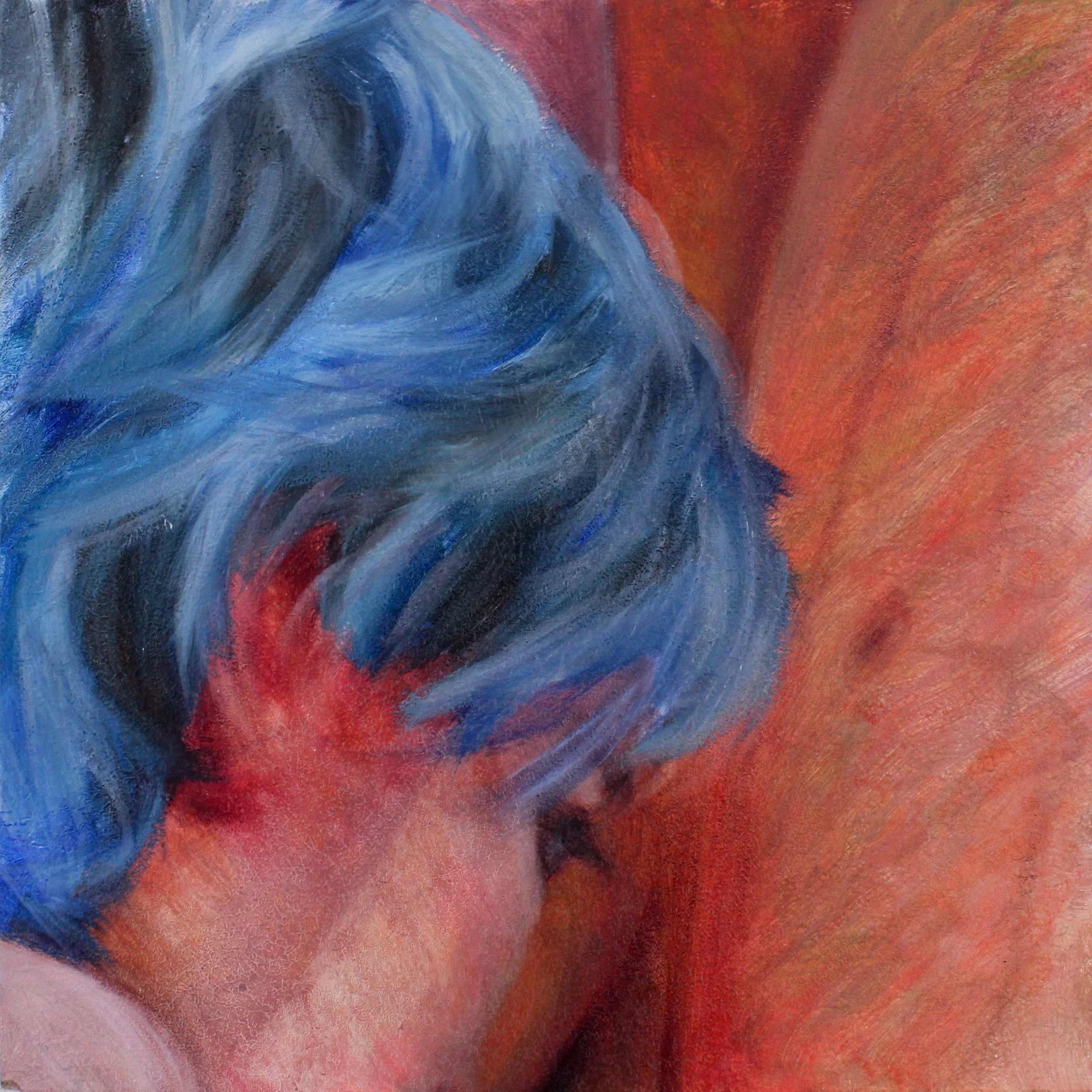 Tile #12 from 'Just a Glimpse' - oil on wood - 8"x8" - sold individually through Auric Gallery in Colorado Springs