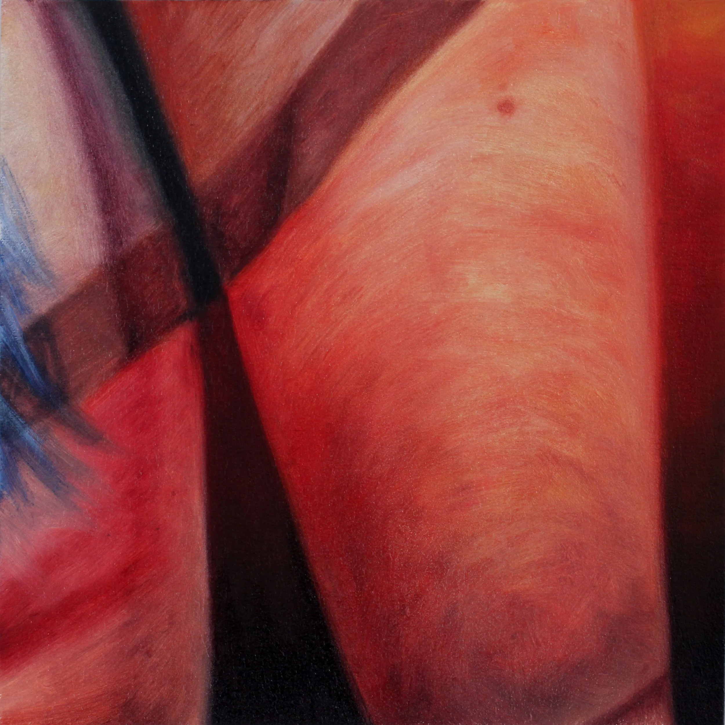 Tile #36 from 'Just a Glimpse' - oil on wood - 8"x8" - sold individually through Auric Gallery in Colorado Springs