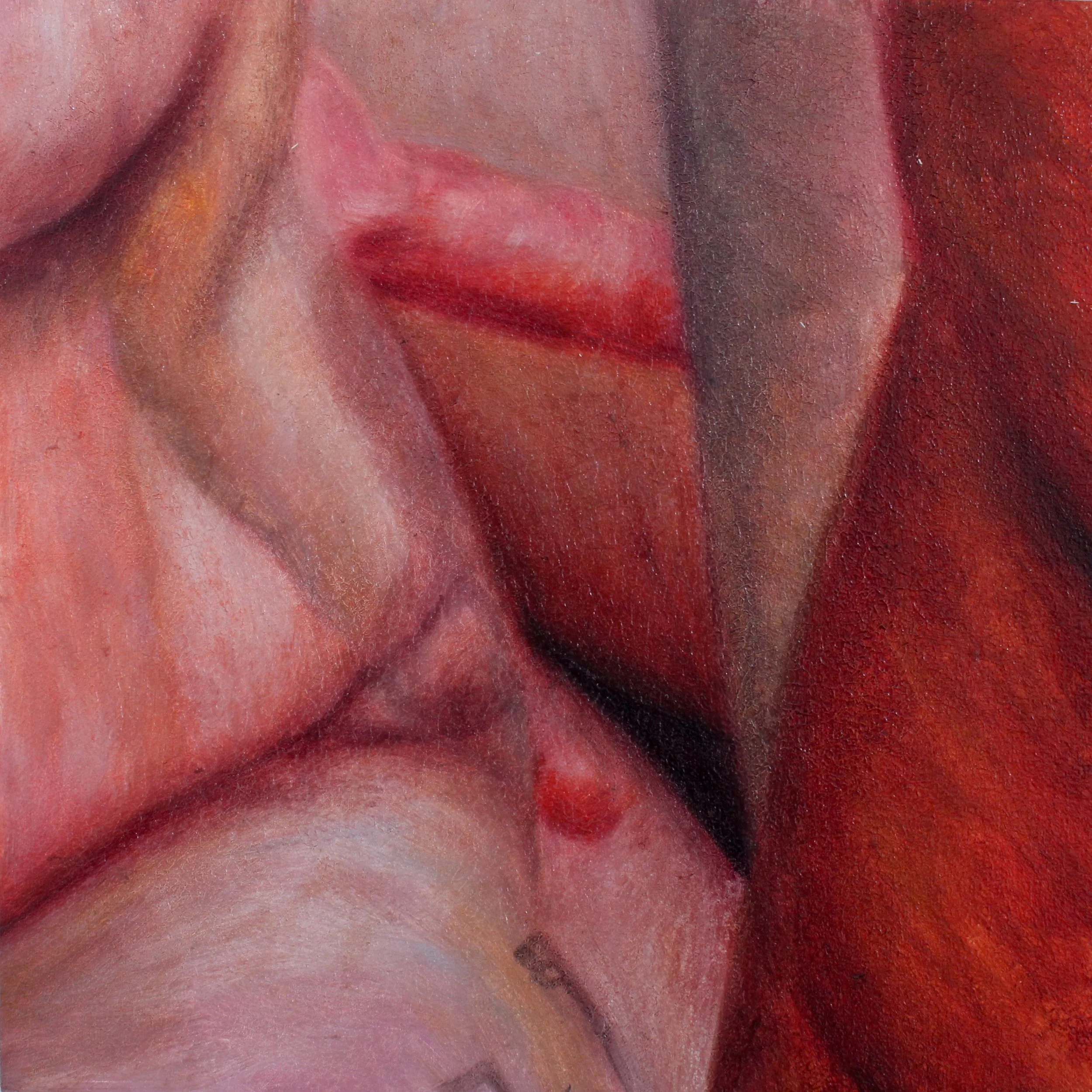 Tile #19 from 'Just a Glimpse' - oil on wood - 8"x8" - sold individually through Auric Gallery in Colorado Springs