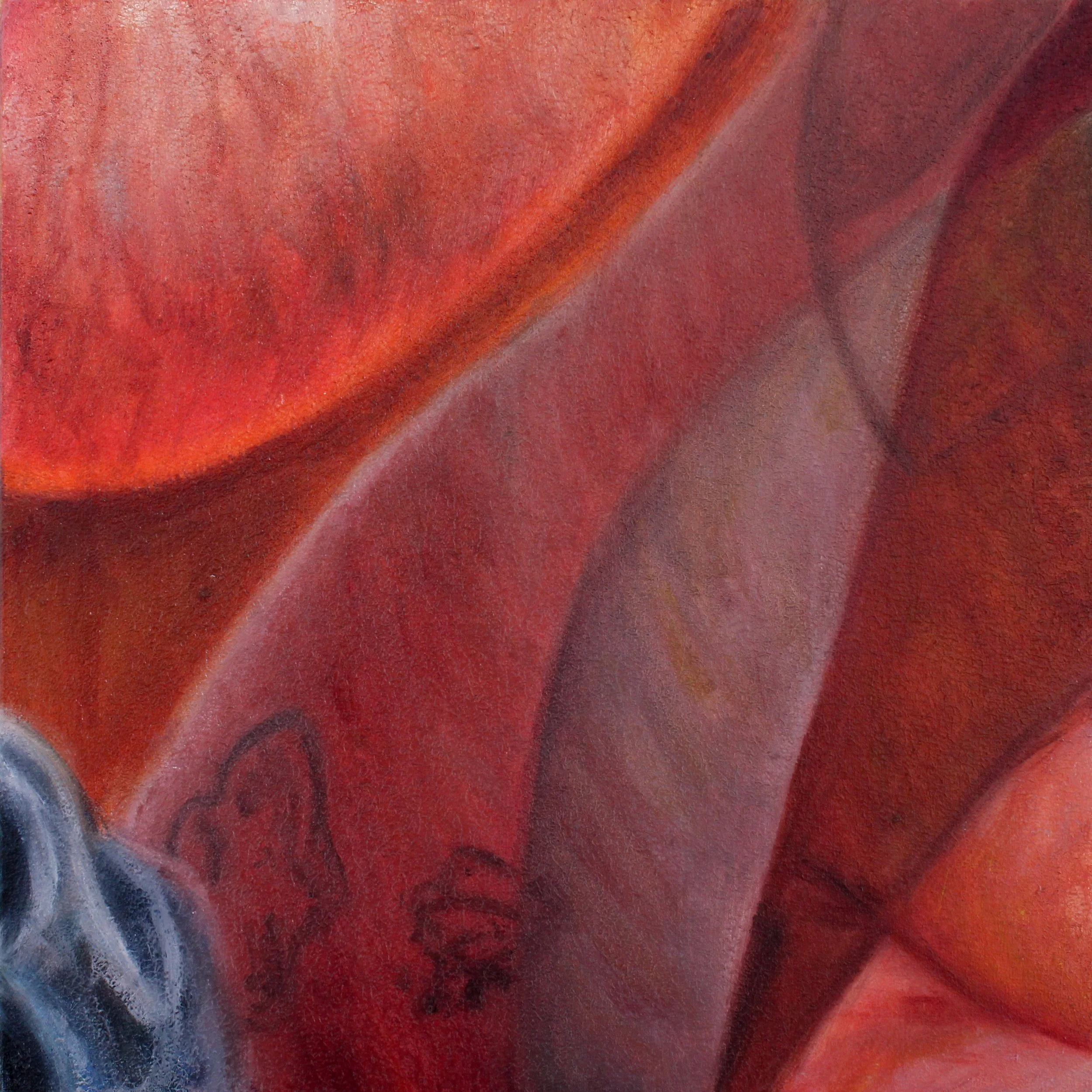 Tile #18 from 'Just a Glimpse' - oil on wood - 8"x8" - sold individually through Auric Gallery in Colorado Springs