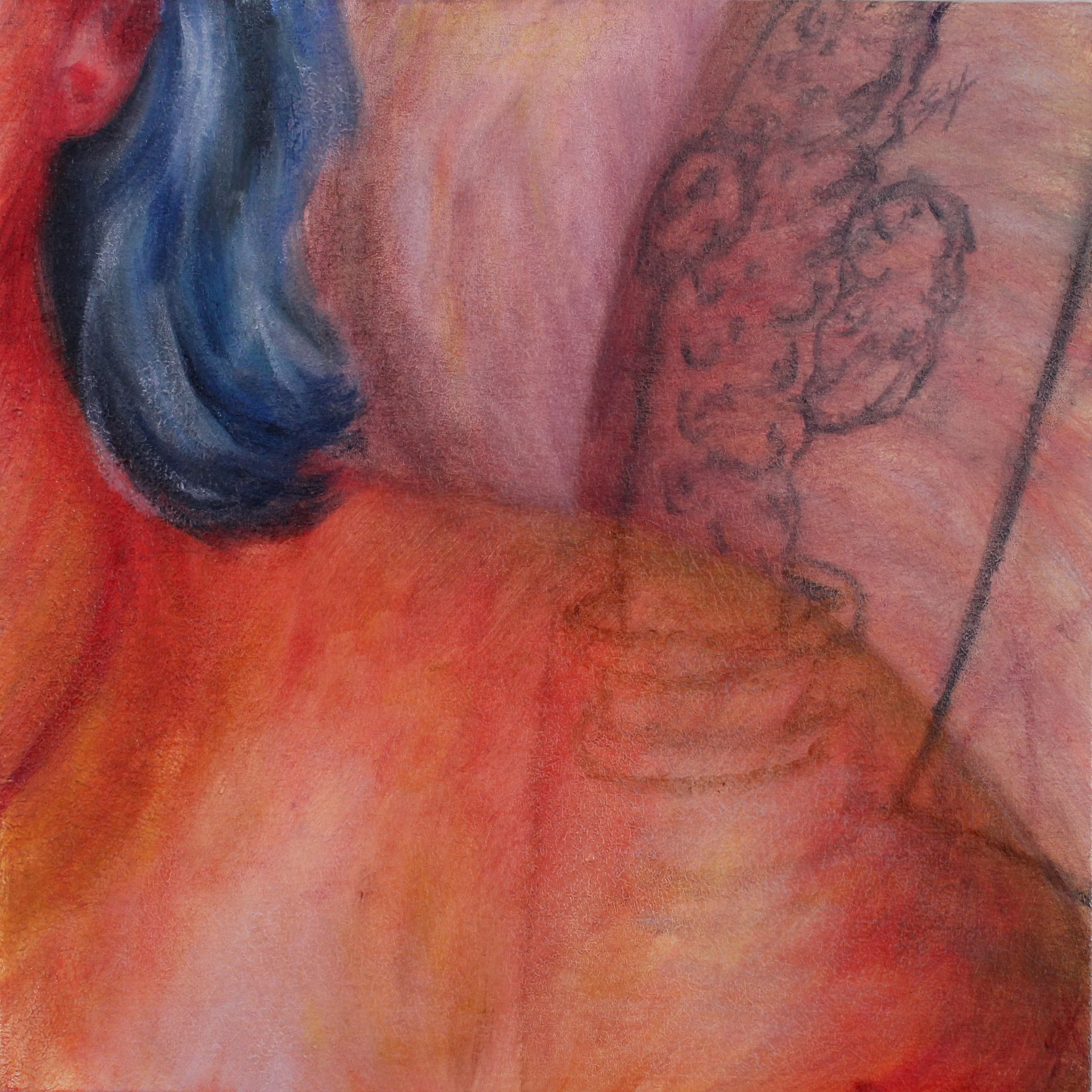 Tile #7 from 'Just a Glimpse' - oil on wood - 8"x8" - sold individually through Auric Gallery in Colorado Springs