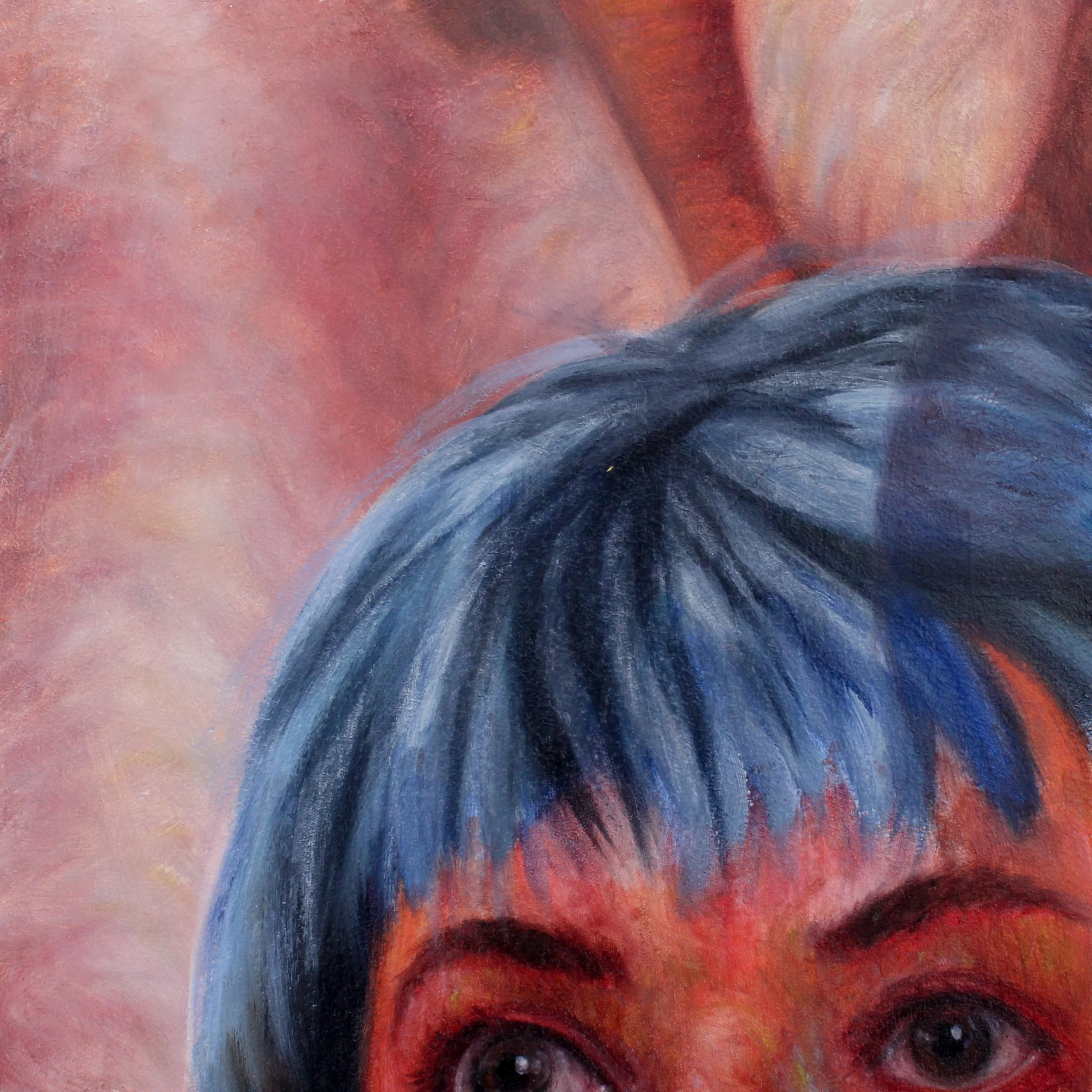 Tile #2 from 'Just a Glimpse' - oil on wood - 8"x8" - sold individually through Auric Gallery in Colorado Springs