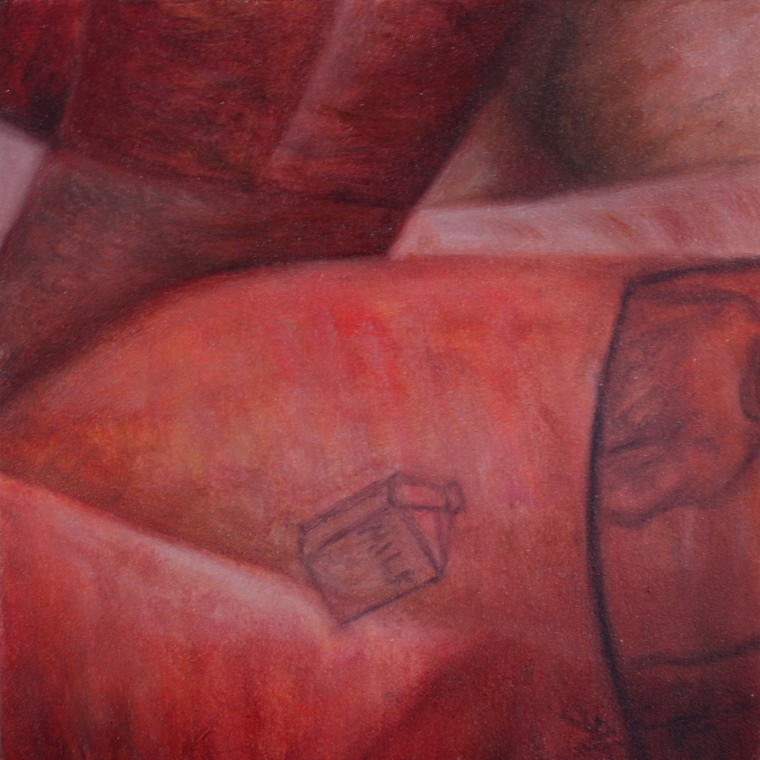 Tile #29 from 'Just a Glimpse' - oil on wood - 8"x8" - sold individually through Auric Gallery in Colorado Springs