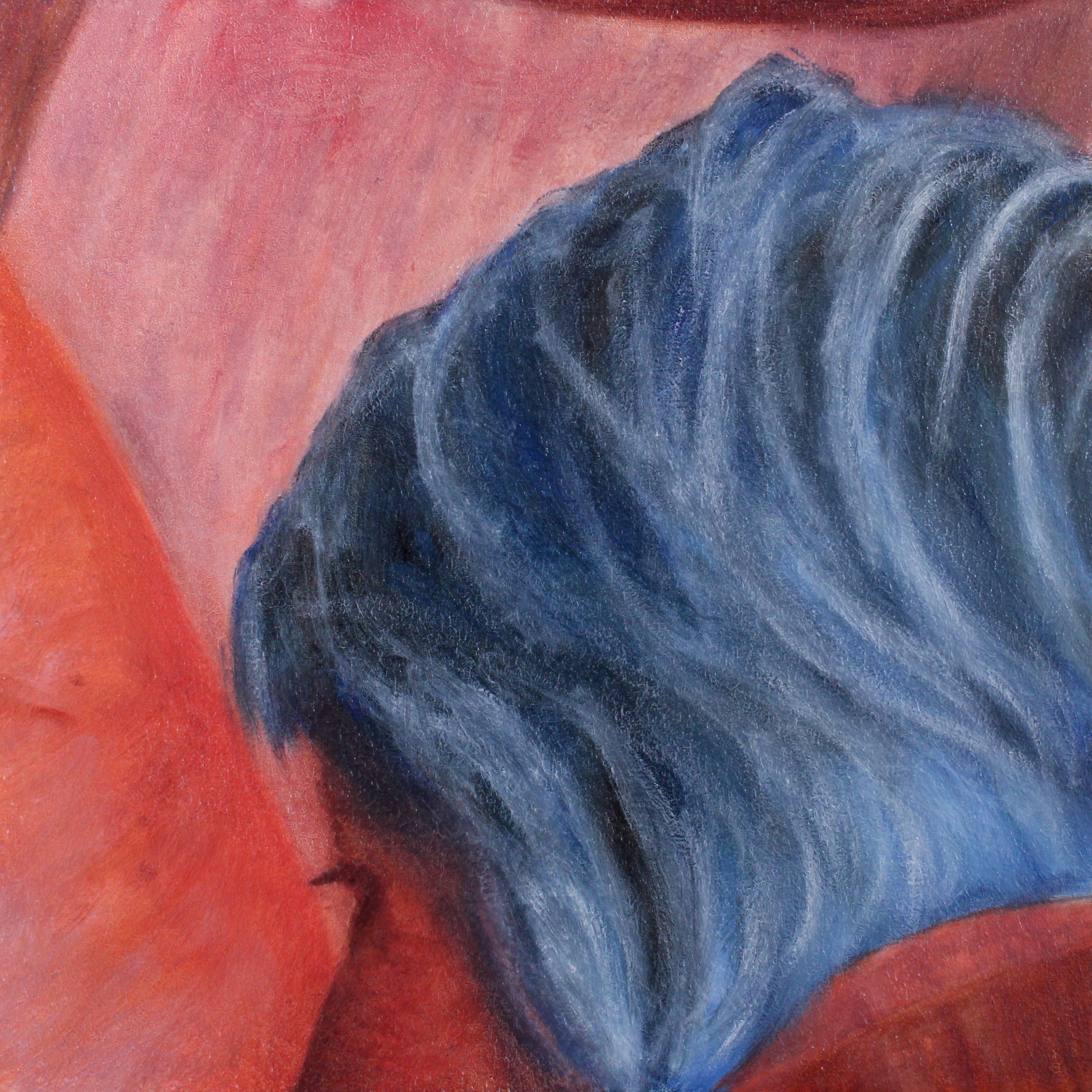 Tile #27 from 'Just a Glimpse' - oil on wood - 8"x8" - sold individually through Auric Gallery in Colorado Springs