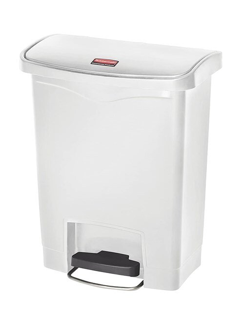 RUBBERMAID 30L WHITE PEDAL BIN