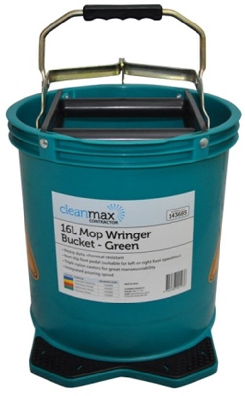 CLEANMAX CONTRACTOR GREEN 16L MOP WRINGER BUCKET