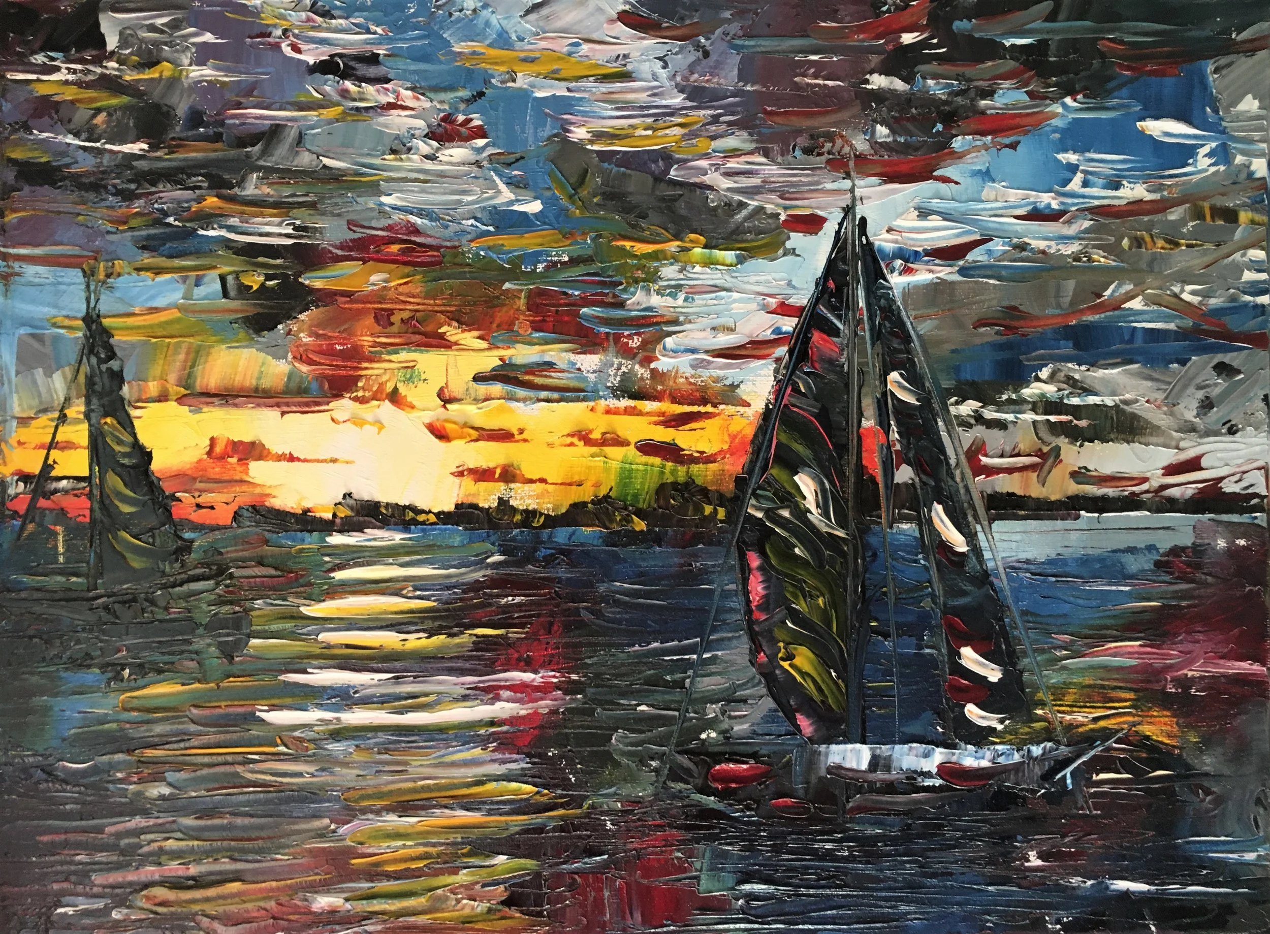 Harmony Bat Cruise Oil on 12x16 Canvas 2017.JPG