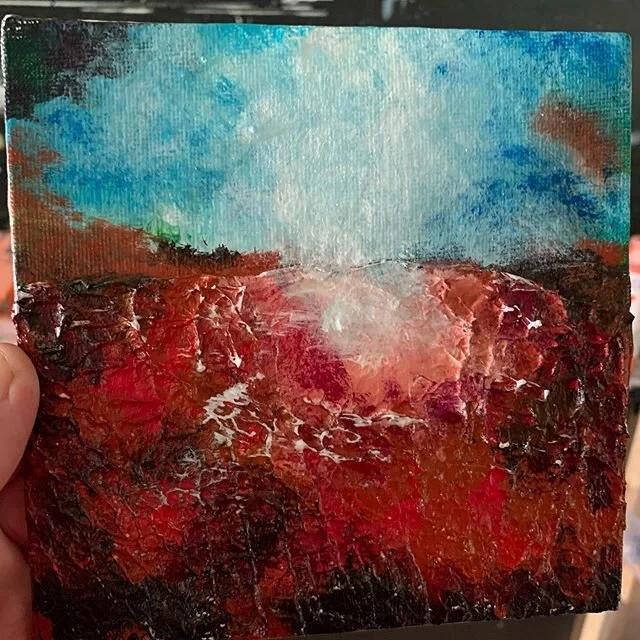 &ldquo;Mist&rdquo;. Day #10 parade of smalls, 6x6 inch with acrylic. It&rsquo;s break through day. Time to excell the week into our best! Enjoy!  robertgriffithart.com