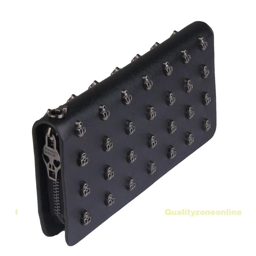 black skull wallet