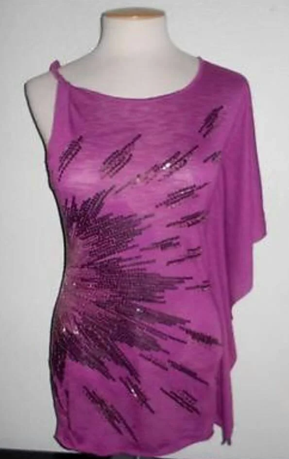 Miss Me® Sportswear One Shoulder Drape Tunic