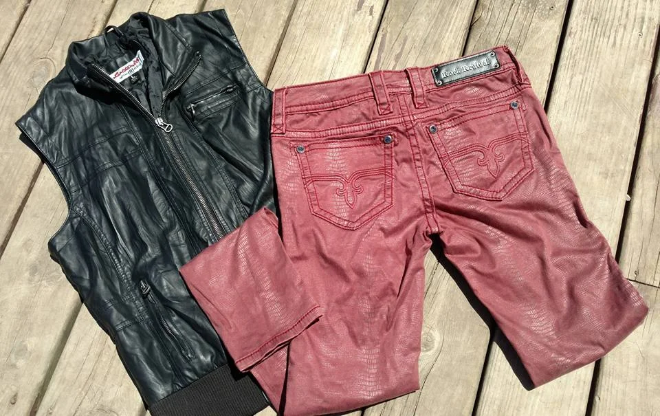 Rock Revival Pants &amp; Faux Leather Vest