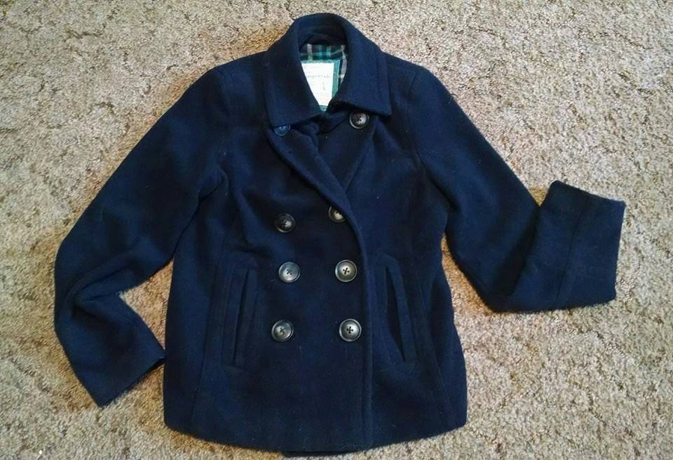 Aeropostale Navy Pea Coat