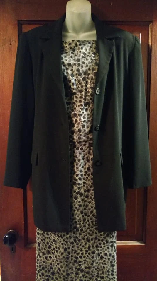 Ann Taylor Leopard Print Sleeveless Sheath Dress Size 16