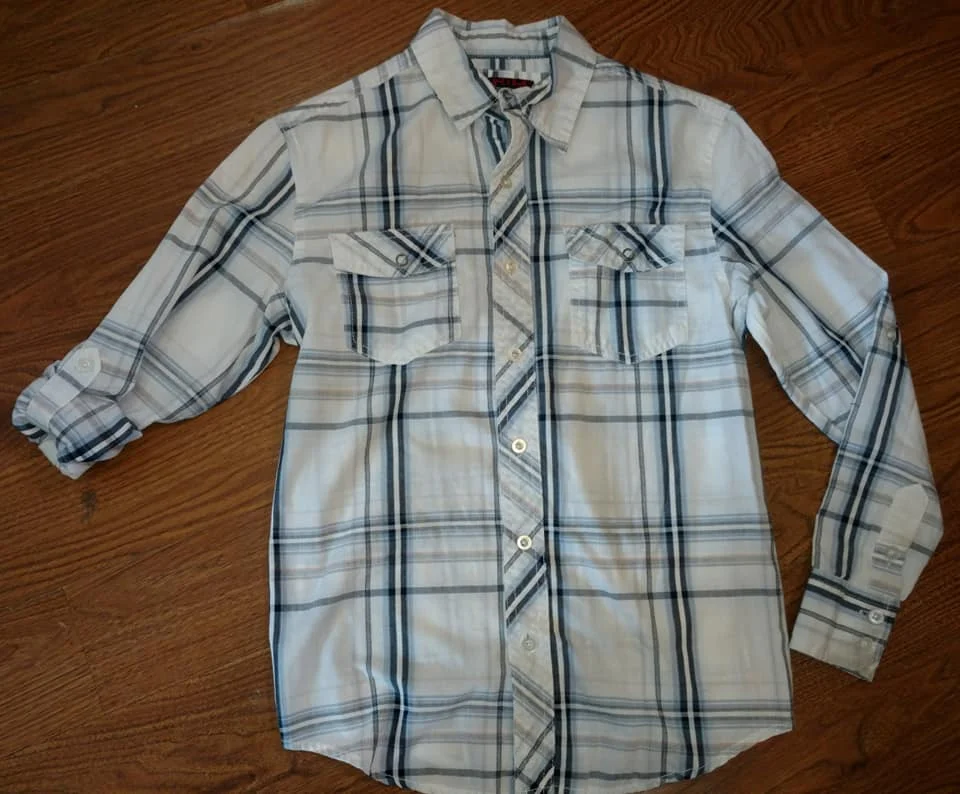 Boy's Plaid Shirt &amp; Gap Denim Jacket