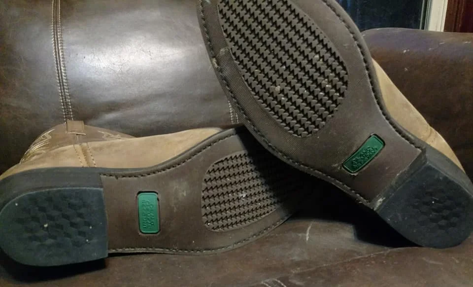 Men's Laredo 4242 Distressed Leather Western Boot With Trucker Sole