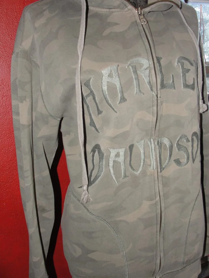 MEN'S HARLEY DAVIDSON HOODED CAMO SWEATSHIRT