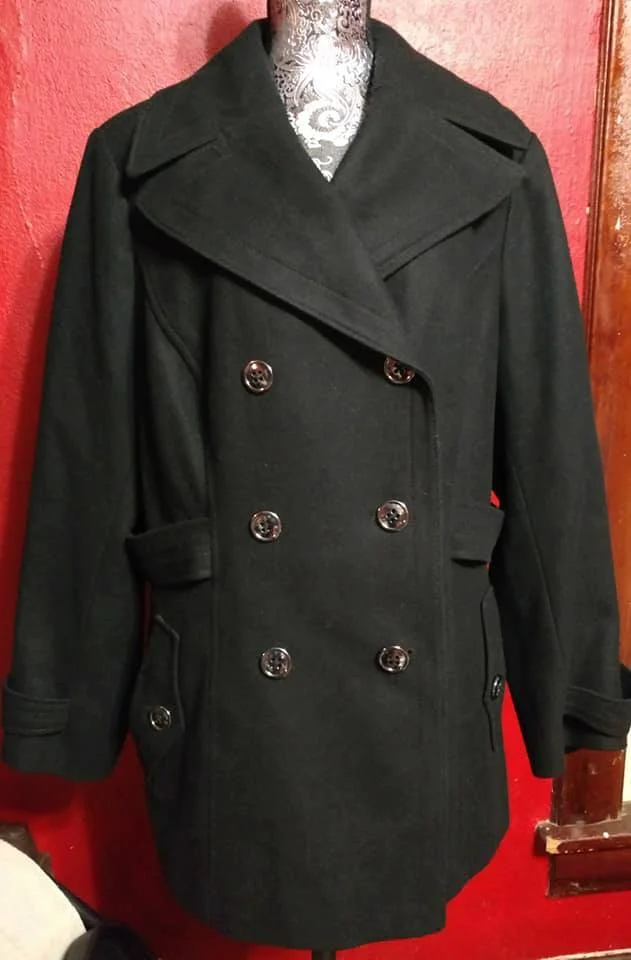 BLACK PEA COAT SIZE 1X