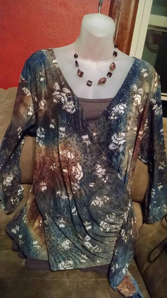 Dress Barn Shimmer Blouse 2X