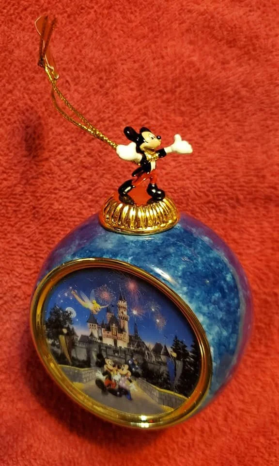 DISNEY BRADFORD EDITIONS SLEEPING BEAUTY'S CASTLE ORNAMENT 