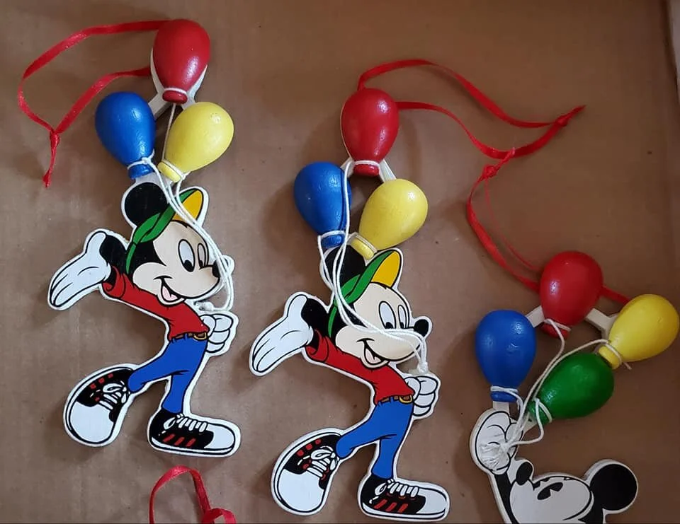 Mickey Mouse Wooden Ornaments Christmas or Birthday