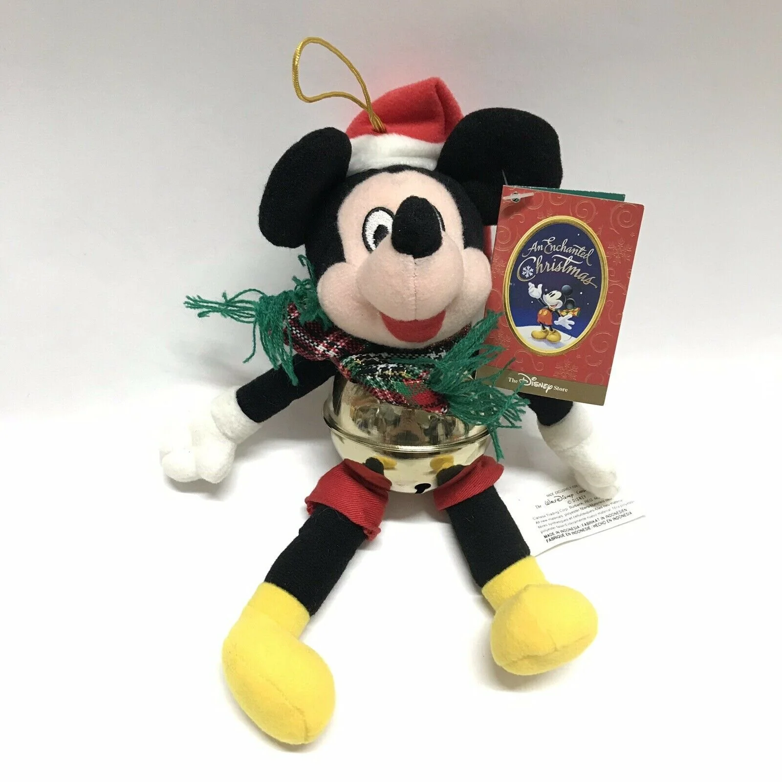 The Disney Store An Enchanted Christmas Mickey Mouse 9’’ With Bell