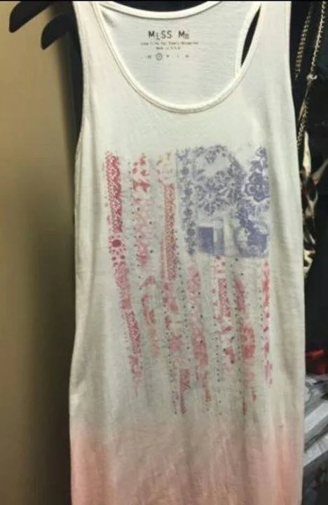 Miss Me Ombré USA Flag Dress 