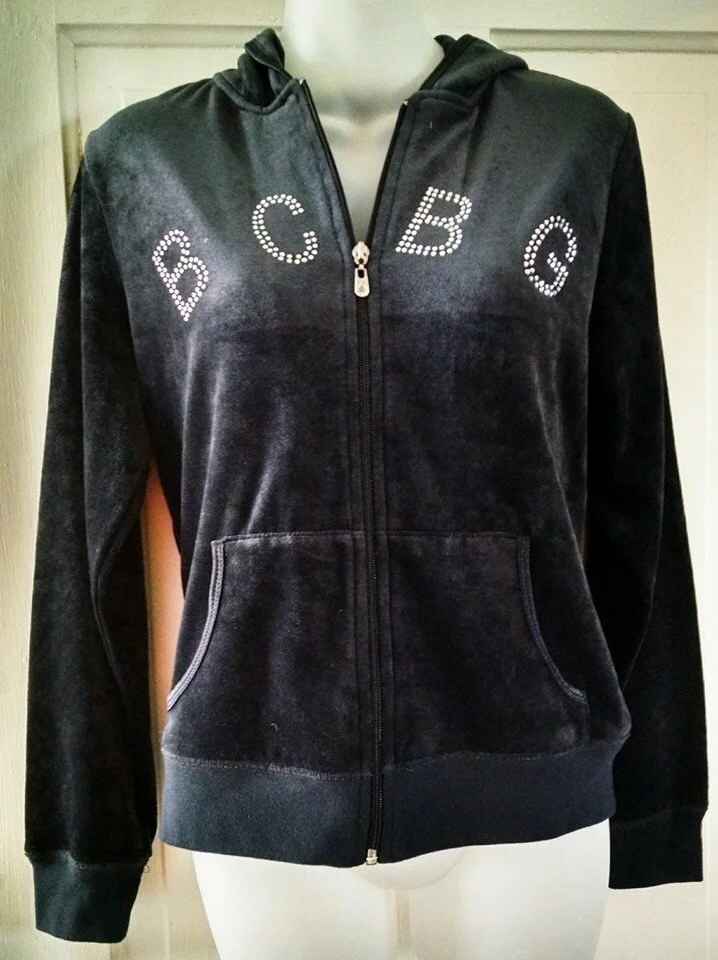 Black Velvet Hoodie by BCBG MAXAZRIA