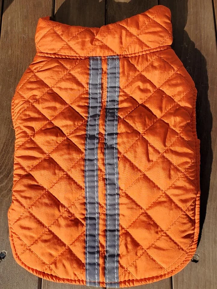 Reversible Quilted Fleece Dog Vest Jacket XS