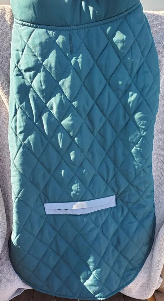 Simply Dog Green Quilted Dog Vest Jacket 