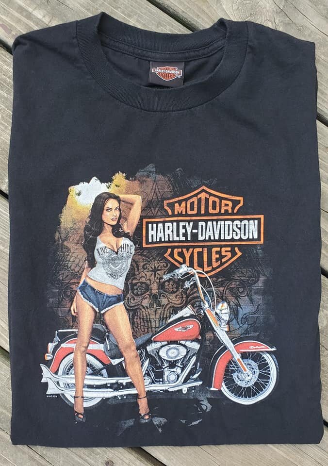 Pinup Girl Harley Davidson T-Shirt 2XL