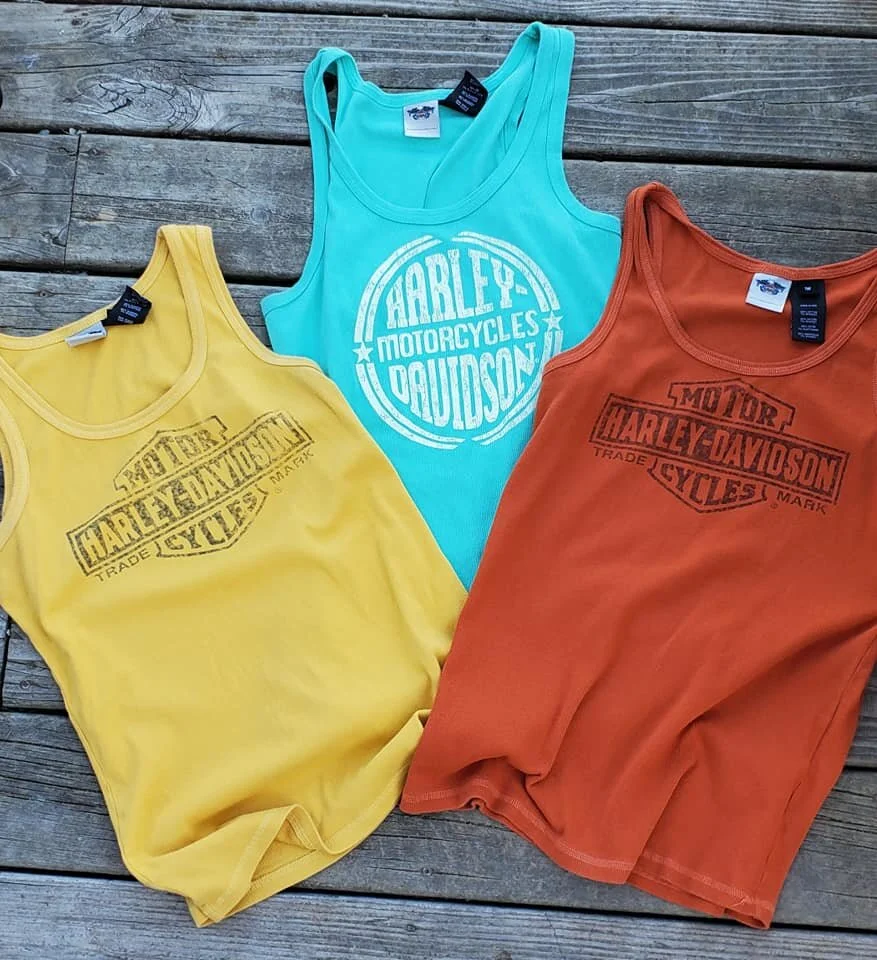 Harley Davidson Ribbed Tank Tops