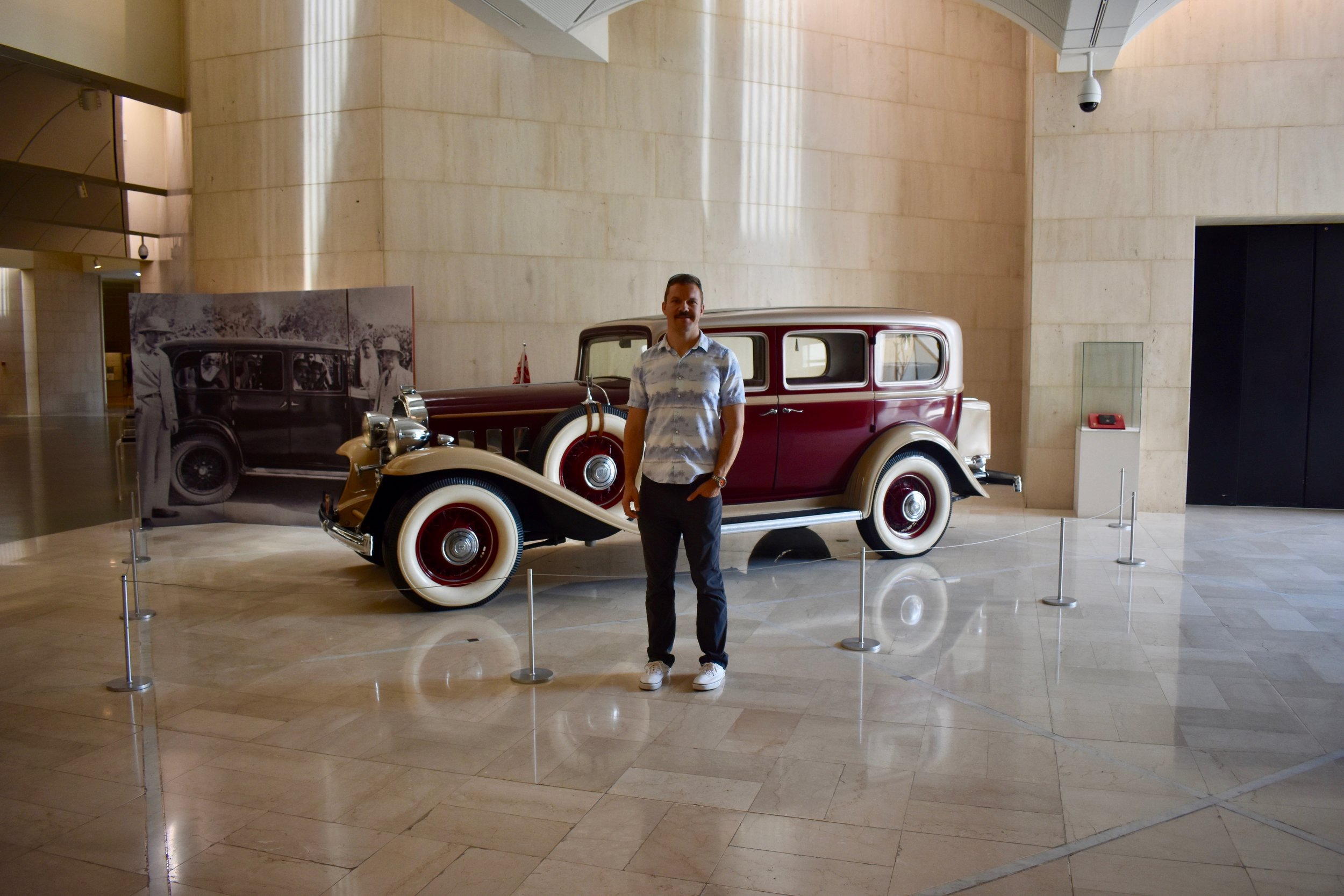  McLean &amp; his dream car, found at the museum 