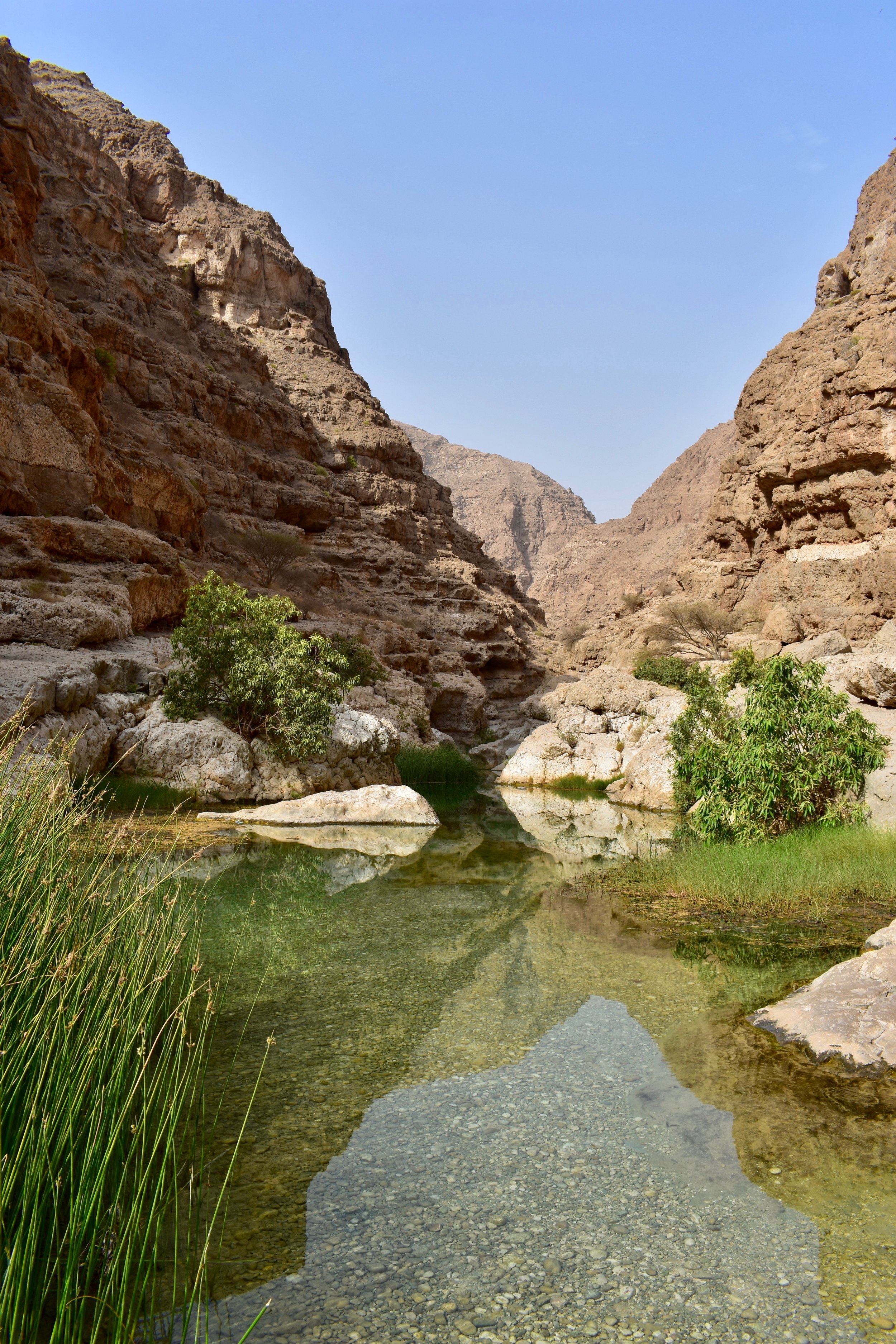  Where we entered the water at Wadi Shab- we swam up through the canyon 