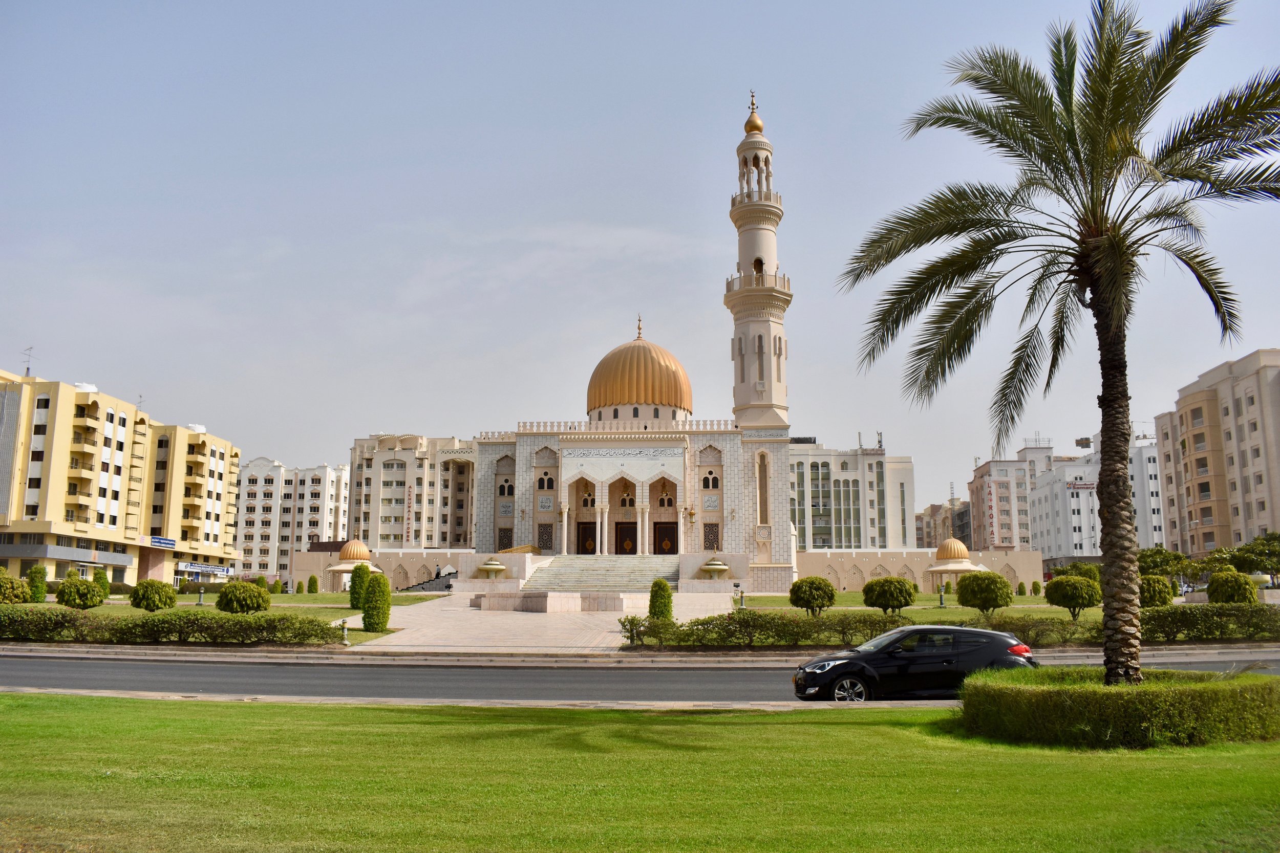  Another mosque in town, surrounded by beautiful greenery and trees.  