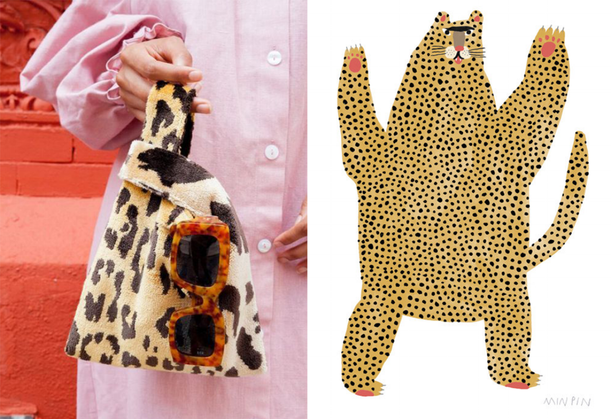 Pink girl with bag - via The Chic Department . GRRRR Print - via Min Pin Design .