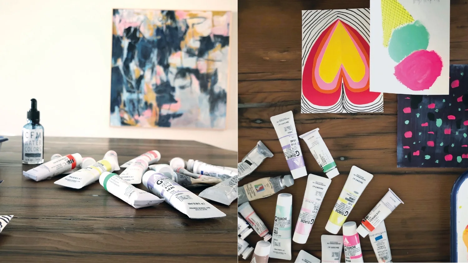 my dining room table tends to be the hub of creativity in our house