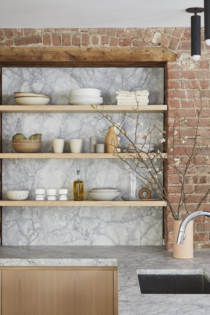 Neutral + Industrial Kitchen and pottery