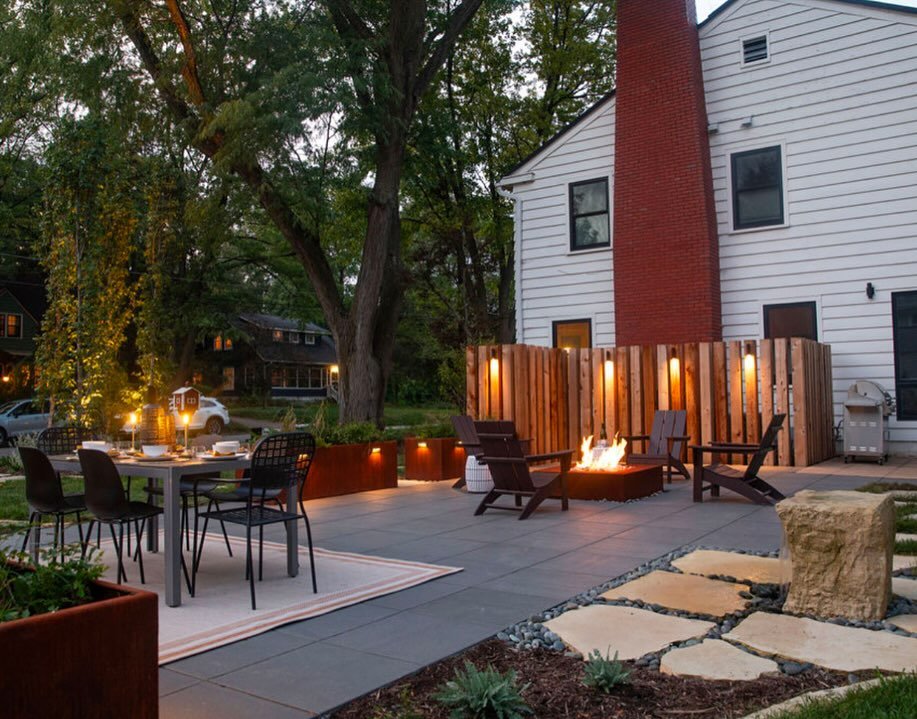 Very excited to be awarded as a finalist in the slabs category for @unilock authorized contractors again! Using hardscape materials mixed with our in house steel fabricated planters and finishing it off with a meadow style planting design has this up