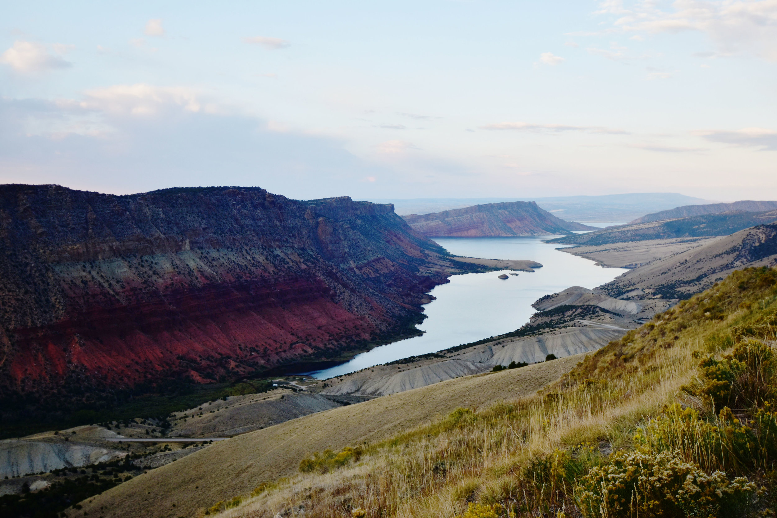  Flaming Gorge as seen on the Utah side.  Look at that beautiful shade of red… it is simple gorgeous.  