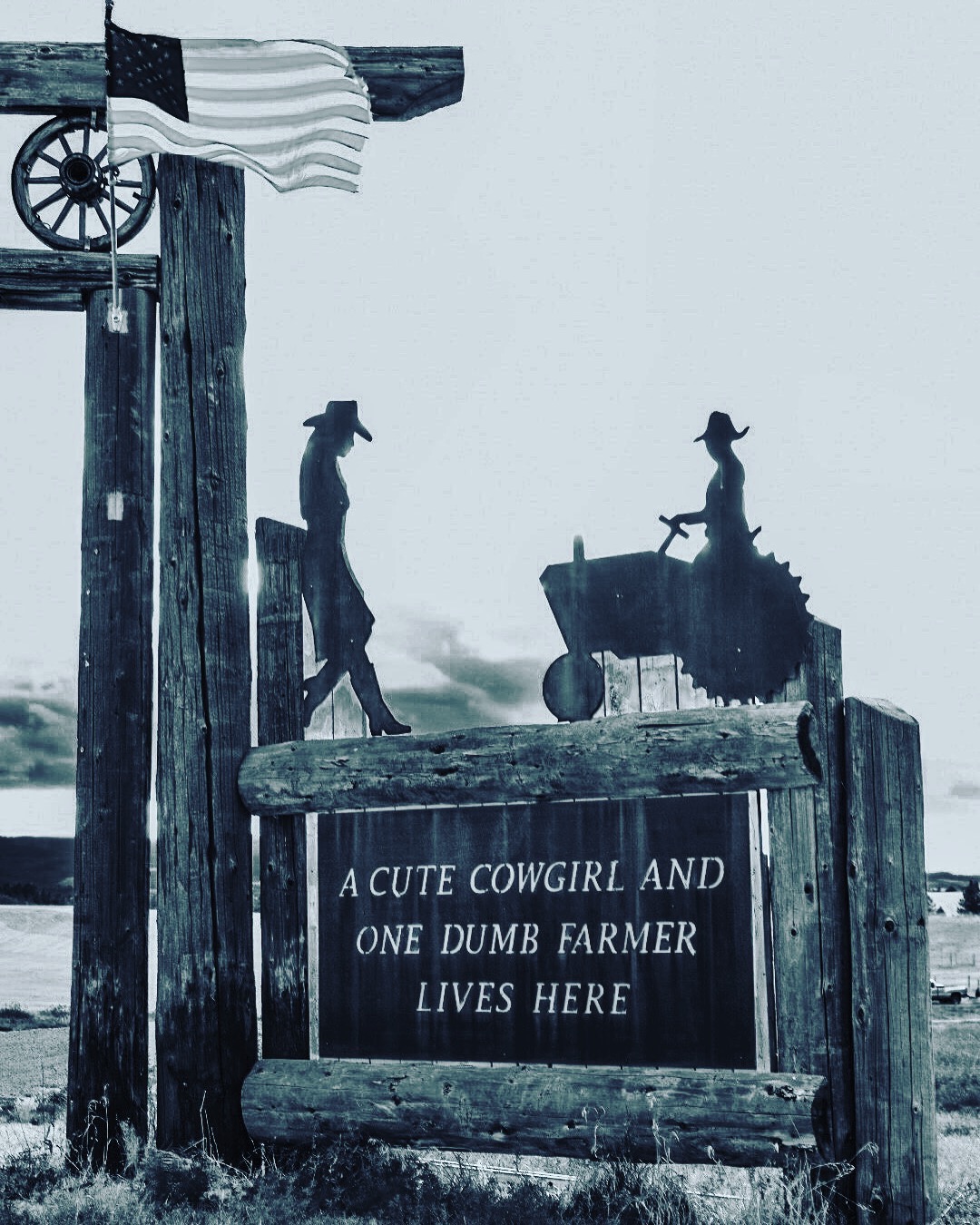 I saw a lot of ranches with cute signs, but this one I had to stop and snap a pic.