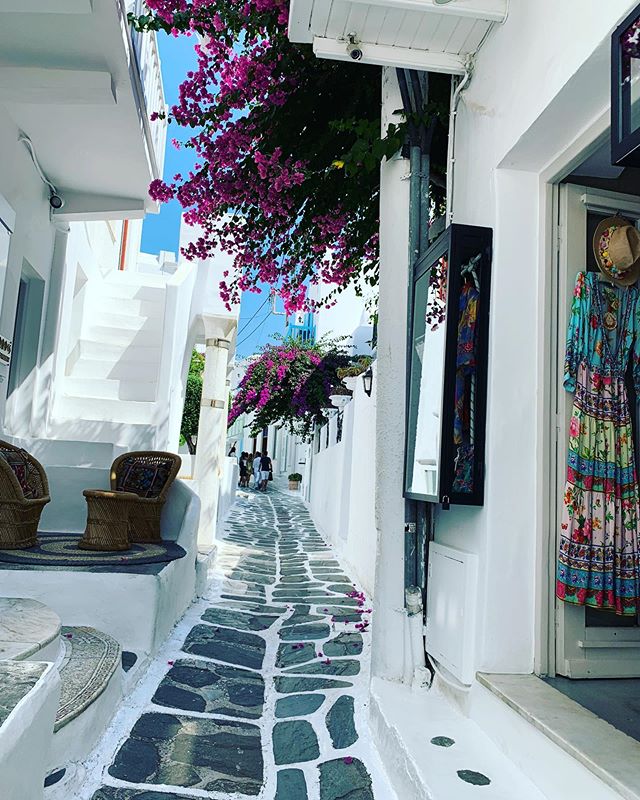 The streets and alleys of Mykonos, Greece! Lovely town! #mykonos #greece #travel #greek #cruise #alley #streets #beautifuldestinations #goexplore #wanderlust