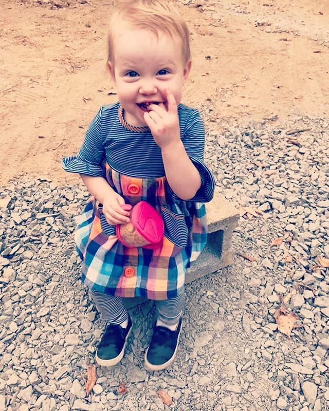This little girl right here is one of the sweetest, happiest, most kissable little pumpkin ever! She stills my heart over and over again!  #granddaughter #babies #toddler #gigi #sweet #babygirl #readyforfall #happybaby #myworld #love #family