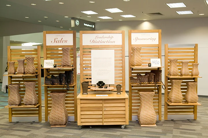 Display of annual selling and recruiting awards.