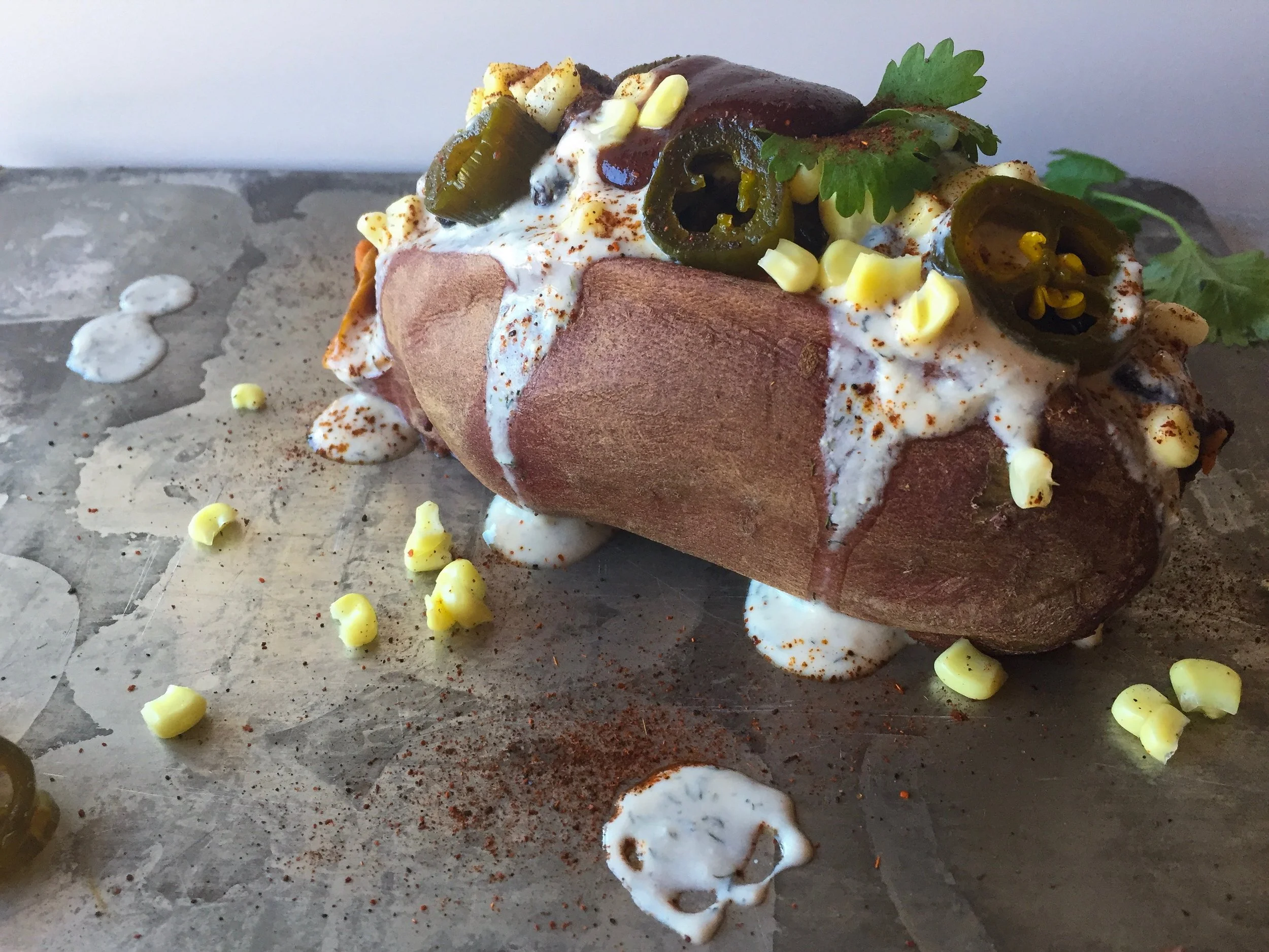 Loaded Tex-Mex Sweet Potatoes