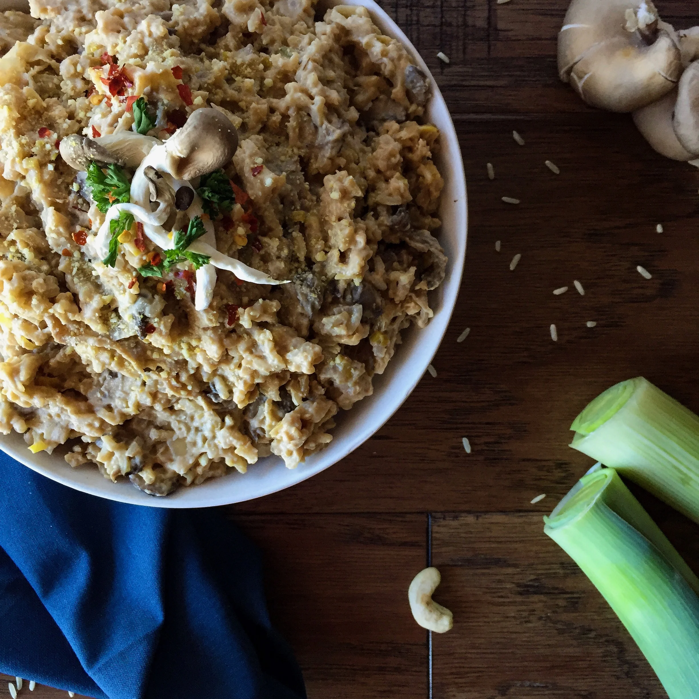 Mixed Mushroom and Leek Risotto