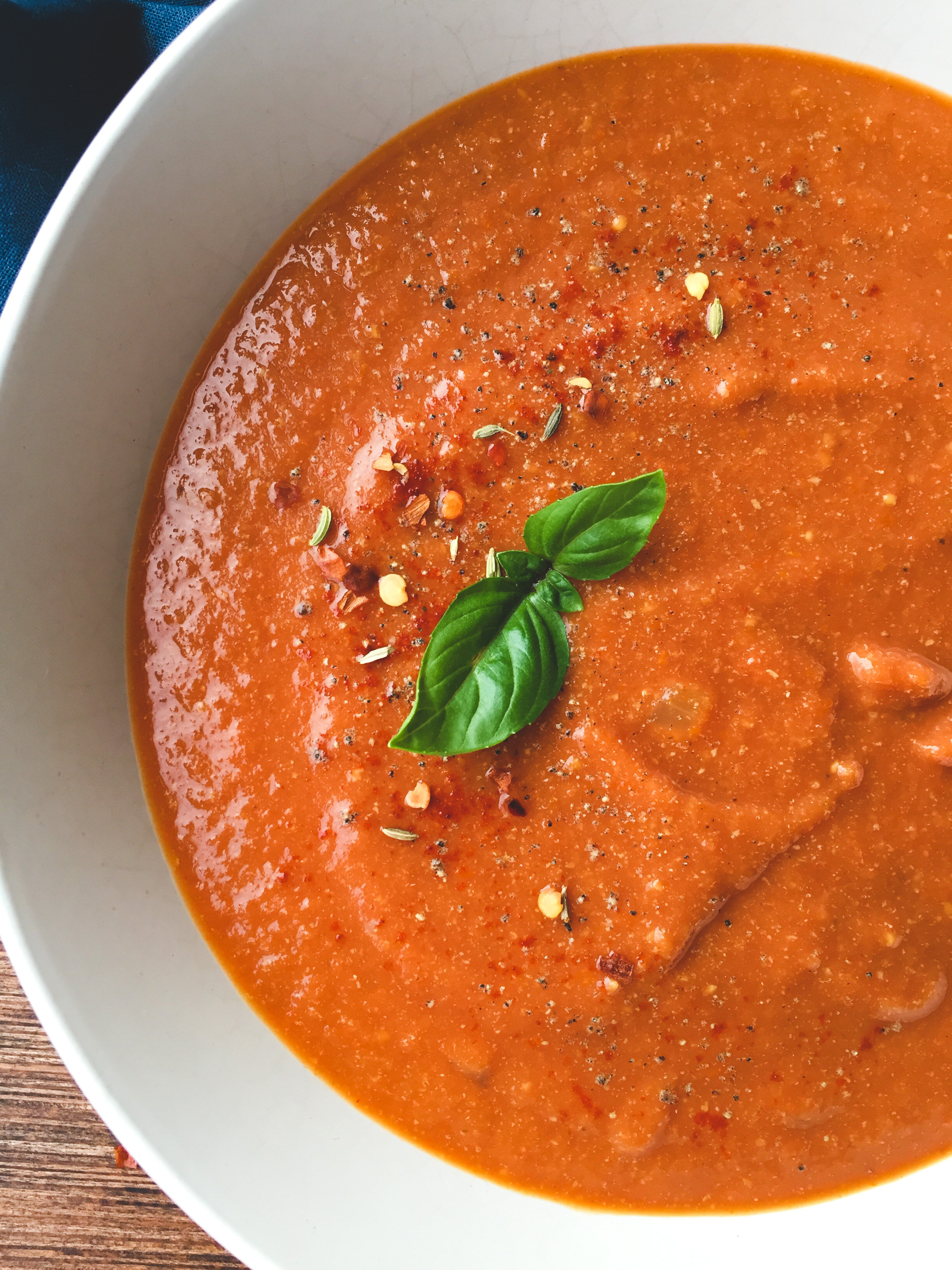 Creamy Fresh Tomato Soup Recipe (Vitamix Blender) - Intentional Hospitality