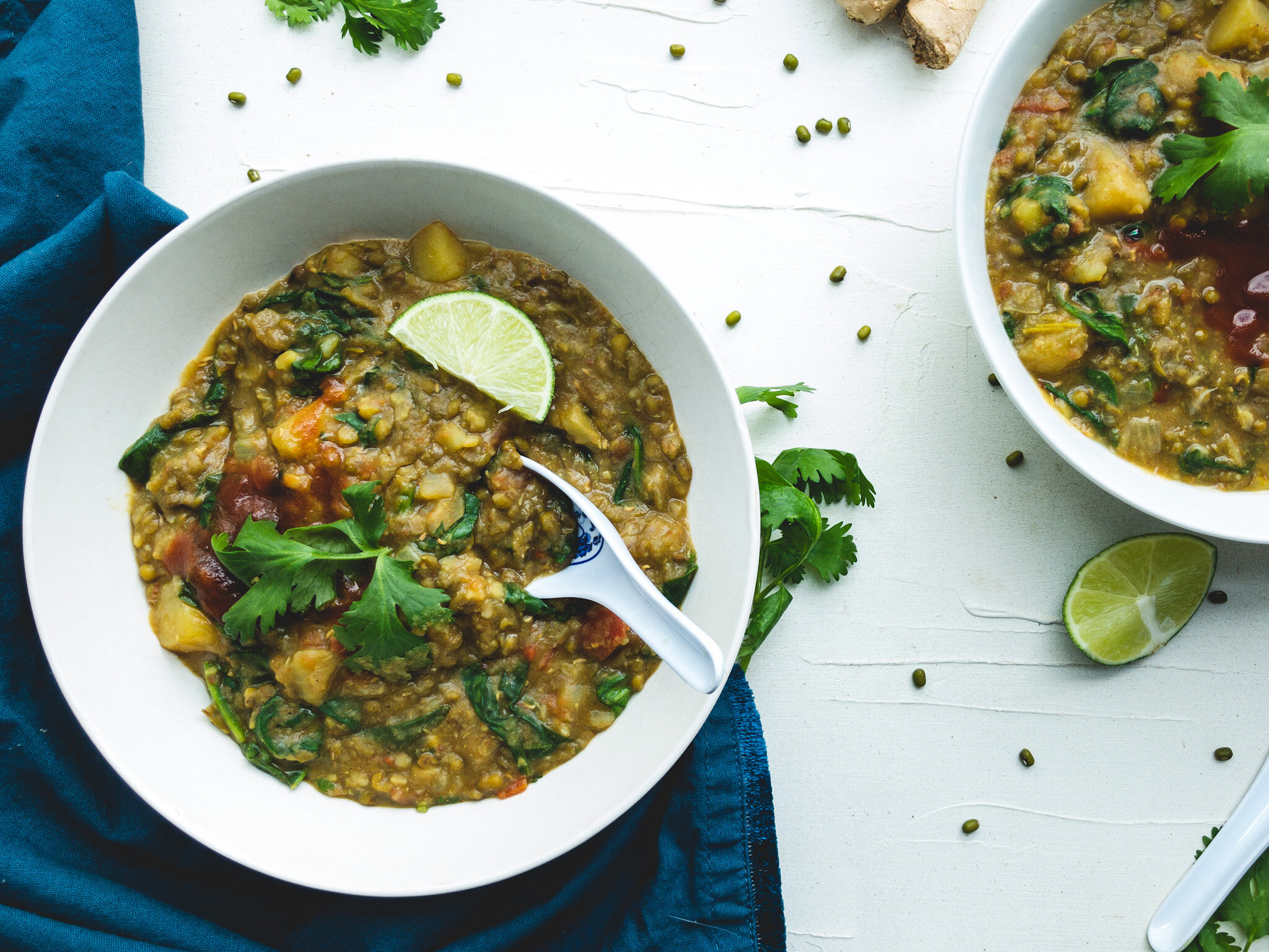 Instant Pot Mung Bean and Potato Dahl — Not Like Mama