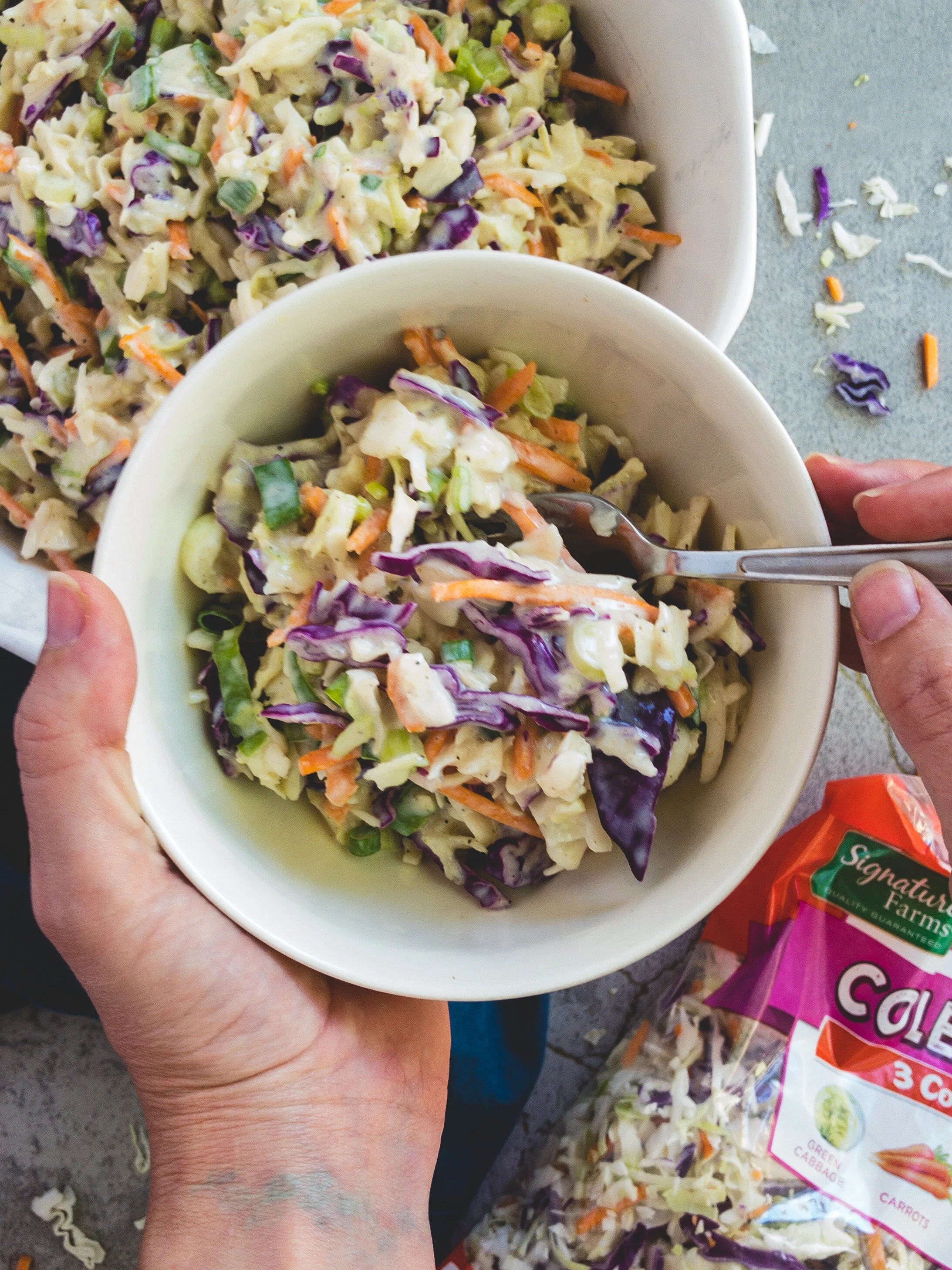 Creamy Low-Fat Coleslaw