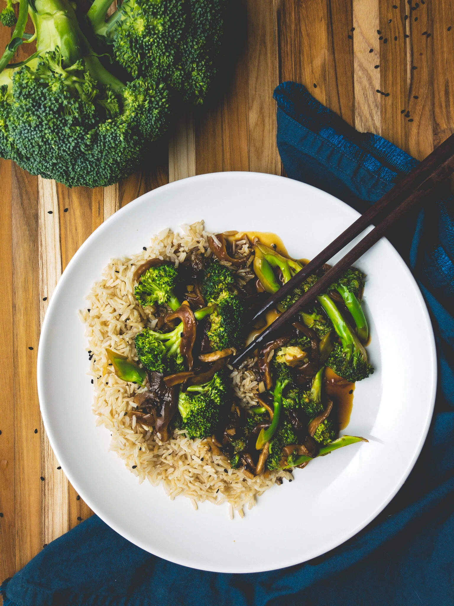 Vegan Broccoli and "Beef"
